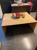 Massief eiken salontafel gezandstraald, Ophalen, 100 tot 150 cm, 50 tot 100 cm, Minder dan 50 cm