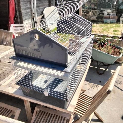 Konijnen kooi, Dieren en Toebehoren, Knaagdieren en Konijnen | Hokken en Kooien, Zo goed als nieuw, Kooi, 60 tot 90 cm, 75 tot 110 cm