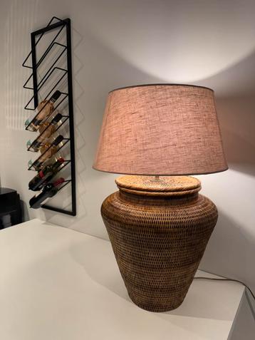 Grote Birma rotan tafellamp, in perfecte staat beschikbaar voor biedingen