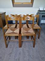 Houten stoelen, Ophalen, Bruin, Rustiek, Zo goed als nieuw