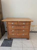 Houten dressoir met werkblad, Ophalen, Gebruikt, 100 tot 150 cm, 5 laden of meer