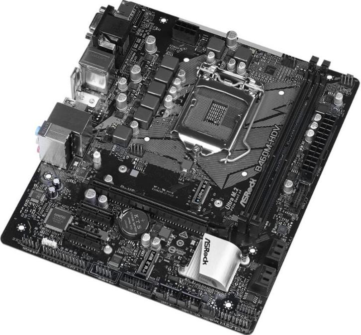 Asrock B460M-HDV Micro-ATX LGA1200, Computers en Software, Moederborden, Zo goed als nieuw, Intel, DDR4, Ophalen of Verzenden