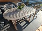 Teak Tuintafel met 3 stoelen, Ophalen