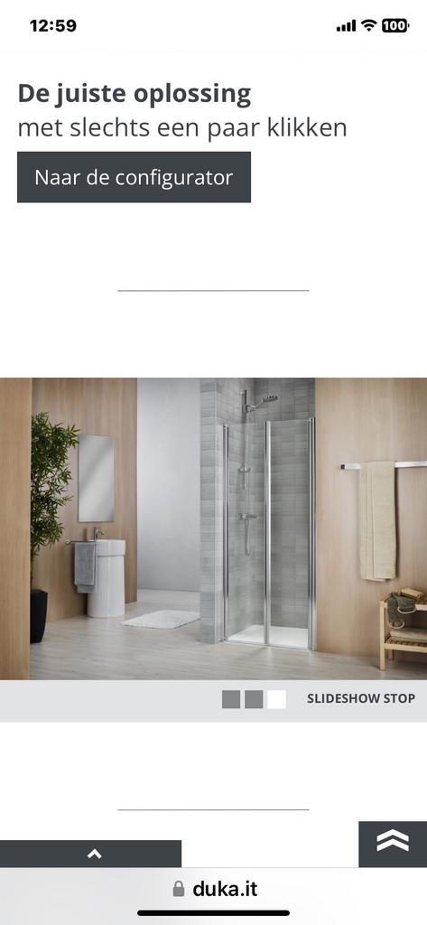 Nieuwe douchedeur voor nis nog in verpakking, Maison & Meubles, Salle de bain | Salle de bain complète, Neuf, Enlèvement