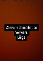 Cherche domiciliation verviers ou liège