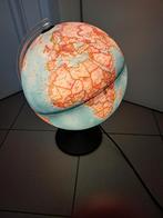 Lichtgevende wereldbol diameter 30cm FRANS, Ophalen of Verzenden, Zo goed als nieuw