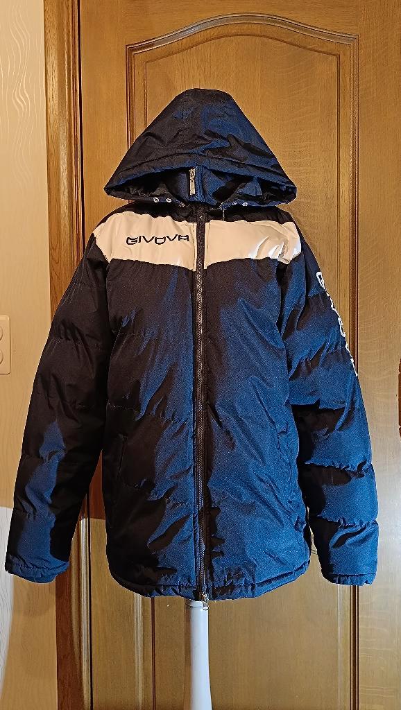 Warme parka van Givova met afneembare capuchon. Maat L. 🎉, Kleding | Heren, Kostuums en vesten, Gedragen, Maat 52/54 (L), Blauw