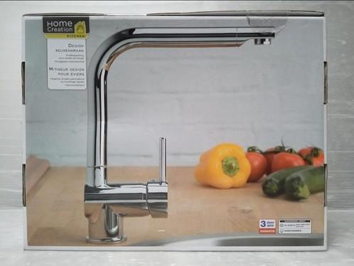 Elegant gestyleerde keukenkraan (Nieuw), Doe-het-zelf en Bouw, Sanitair, Nieuw, Kraan, Chroom, Inox, Ophalen of Verzenden
