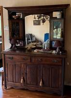 Antieke 19de eeuwse Buffetkast met spiegel, Antiek en Kunst, Antiek | Meubels | Kasten, Ophalen