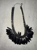 Collier Pieces noir, Handtassen en Accessoires, Kettingen, Ophalen of Verzenden, Zo goed als nieuw, Zwart, Verstelbaar