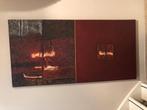 GROOT SCHILDERIJ "MODERN ART" 180 x 90 cm. -50% KORTING, Antiek en Kunst, Ophalen