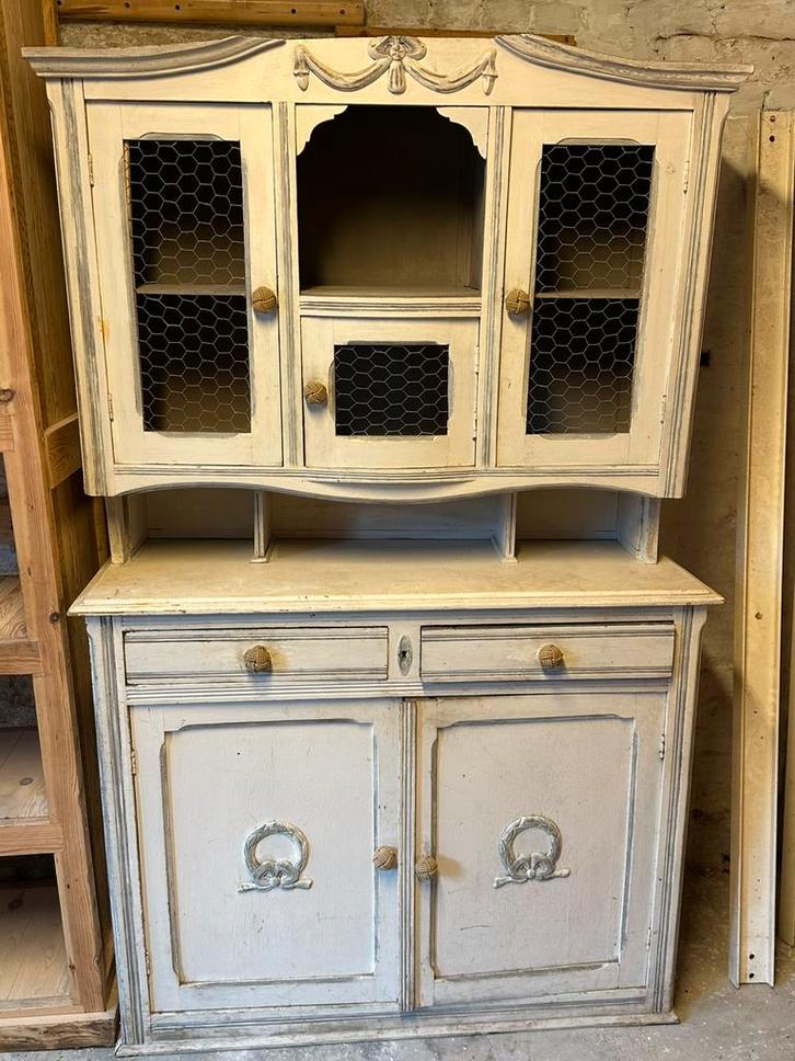 Louis XVI shabby chic/Frans dressoir op het platteland, Huis en Inrichting, Kasten | Buffetkasten, Gebruikt, 150 tot 200 cm, 100 tot 150 cm