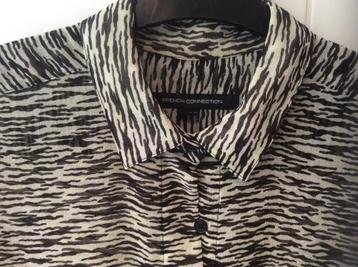 Mooie chemisier in Zebraprint French connection beschikbaar voor biedingen