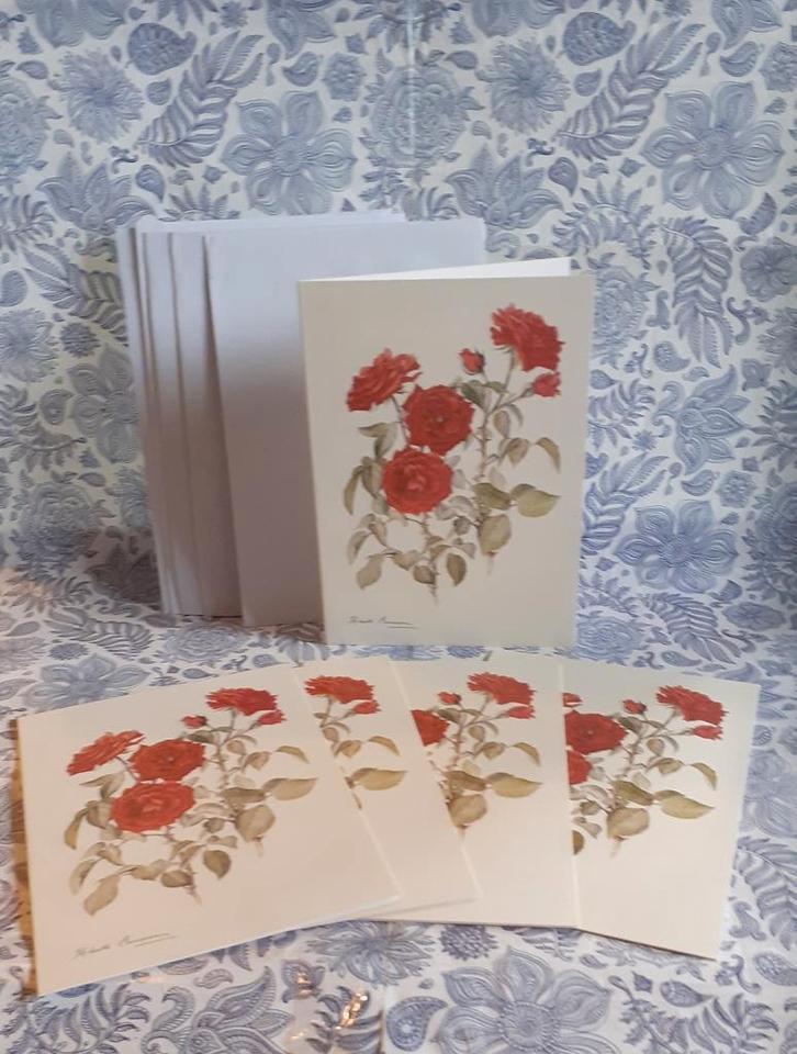lot de 5 cartes ouvrables bouquet de rose avec enveloppe, Divers, Cartes de voeux, Neuf, Enlèvement ou Envoi