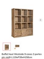Bibliotheek, Huis en Inrichting, Kasten | Boekenkasten, Ophalen, Zo goed als nieuw, Grenenhout