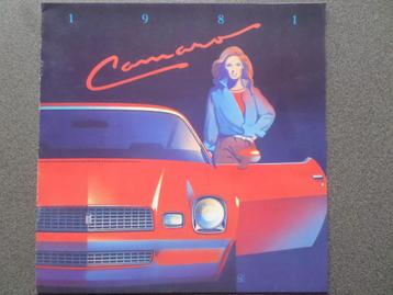 Brochure de la Chevrolet Camaro 1981