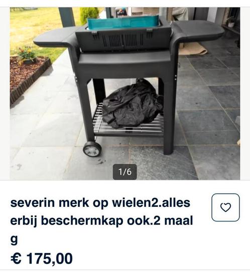 Barbecue  met elektriciteit.de kleur is zwart met zilver of, Tuin en Terras, Elektrische barbecues, Zo goed als nieuw, Ophalen