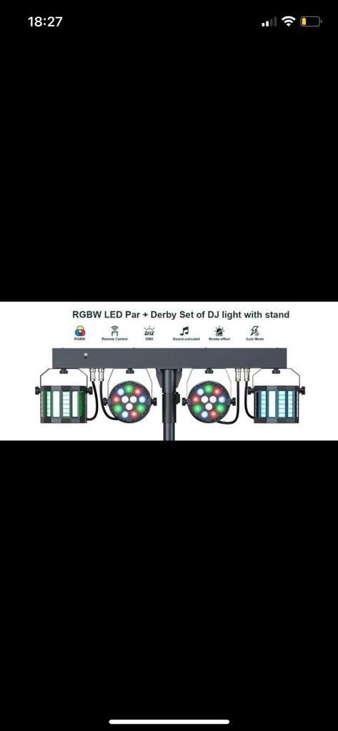 Lichtbars, Muziek en Instrumenten, Licht en Laser, Nieuw, Licht, Geluidgestuurd, Kleur, Stroboscoopeffect, Ophalen