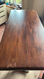 Table en bois massif pied métal, 100 à 150 cm, Enlèvement, Utilisé, 50 à 100 cm