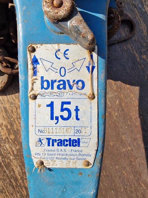 Rateltakel Tractel Bravo – 1,5 ton, Doe-het-zelf en Bouw, Lieren en Takels, Ophalen