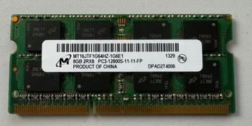 8GB PC3-12800S-11-11-FP RAM Laptop