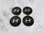 Hyundai Zwarte Naafdoppen/ Naafkappen 60mm set van 4 stuks, Verzenden, Nieuw