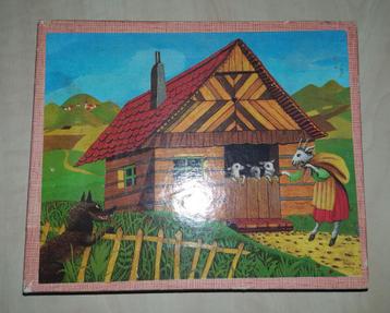 Houten blokkendoos sprookjes (vintage), Enlèvement ou Envoi, Utilisé, Autres types