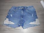 stoer jeans short maat 140, Kinderen en Baby's, Kinderkleding | Maat 140, Broek, Meisje, H&M, Ophalen of Verzenden