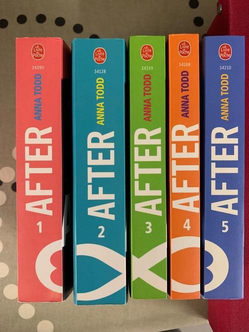 Série complète: Tomes (5) "AFTER" de Anna Todd - Français, Boeken, Romans, Gelezen, België, Ophalen of Verzenden