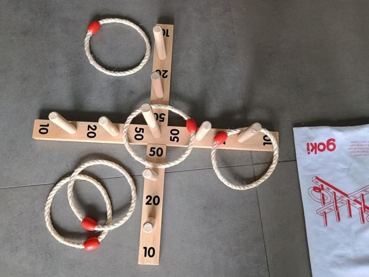 Goki houten ringwerpspel NIEUW, Kinderen en Baby's, Speelgoed | Houten speelgoed, Nieuw, Overige typen, Ophalen