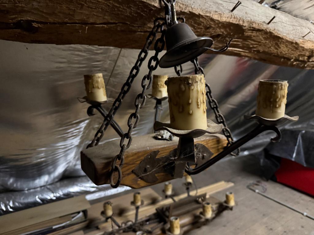 Kroonluchter, Ophalen