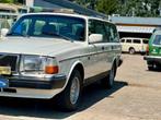 Volvo 240 2.3 Polar handbak, 190k km, trekhaak, lederen bekl, Auto's, 4 deurs, Zwart, Centrale vergrendeling, Wit