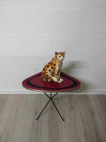 Vintage midcentury tripod bijzettafeltje | sidetable beschikbaar voor biedingen