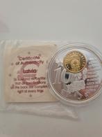Médaille the forthcoming New euro countries latvia, Timbres & Monnaies, Enlèvement ou Envoi