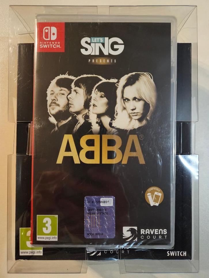 Let's Sing ABBA + Microfoon / Switch (Nieuw), Games en Spelcomputers, Games | Nintendo Switch, Nieuw, Muziek, 3 spelers of meer
