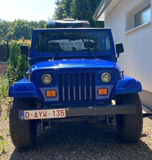 Jeep Wrangler YJ 1990, Autos, Jeep, Particulier, Wrangler, 4x4, Essence, 2 portes, Boîte manuelle, Bleu, Enlèvement