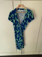 Diane Von Furstenberg jurk, Ophalen, Blauw, Maat 42/44 (L), Knielengte