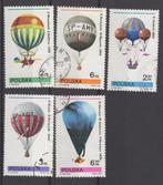 POLEN - luchtballons - 5 zegels, Ophalen of Verzenden, Polen, Gestempeld