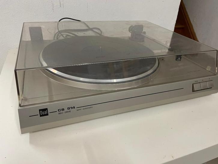 DUAL CS-514 Semi-automatic, Audio, Tv en Foto, Platenspelers, Zo goed als nieuw, Platenspeler, Dual, Automatisch, Ophalen