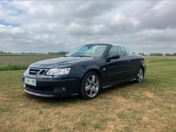 Saab 9-3 Aero Look met amper 70000 km/Gekeurd met Garantie, Auto's, 110 kW, 4 cilinders, Blauw, Leder