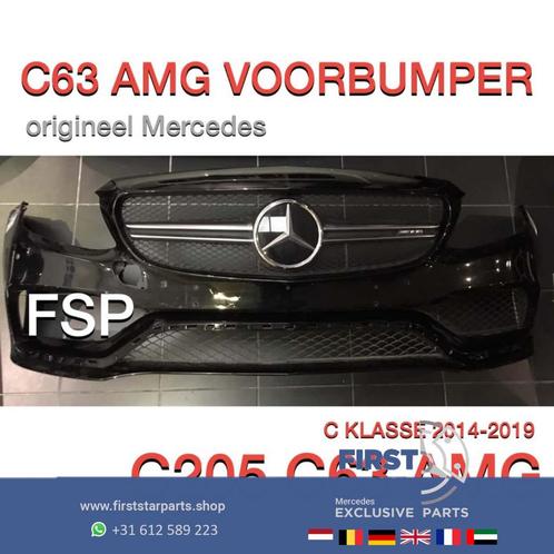 A205 C205 Mercedes C Klasse C63 AMG VOORBUMPER ZWART ORIGINE, Autos : Pièces & Accessoires, Carrosserie & Tôlerie, Pare-chocs