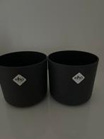 Antraciet bloempotten, Ophalen of Verzenden, Zo goed als nieuw