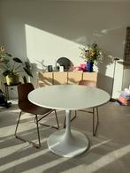 Ronde eettafel wit - Ikea, Ophalen, Gebruikt, Vier personen, Overige houtsoorten
