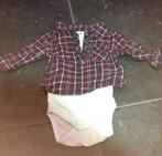 Baby kleding romper hemdje rode ruit Name it 62, Verzenden, Nieuw, Jongetje, Shirtje of Longsleeve