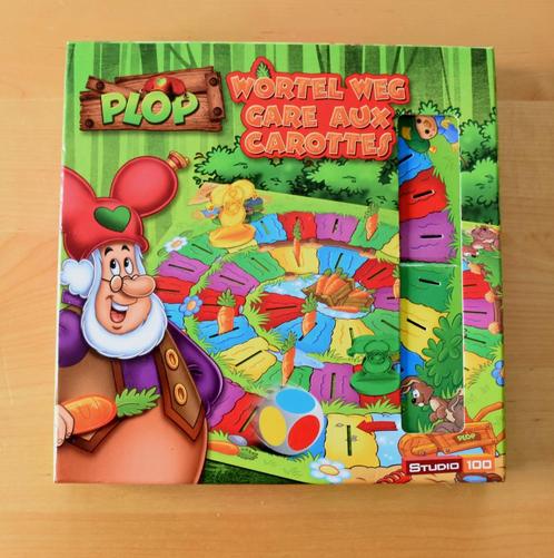 Kabouter Plop - Spel Wortel weg - Studio 100, Hobby en Vrije tijd, Gezelschapsspellen | Kaartspellen, Zo goed als nieuw, Een of twee spelers
