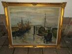 huile sur toile marine signe th de beck, Antiquités & Art, Enlèvement