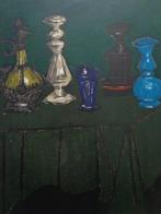 litho Rik Slabbinck Kleurrijk stillleven met tafel, Antiek en Kunst, Ophalen
