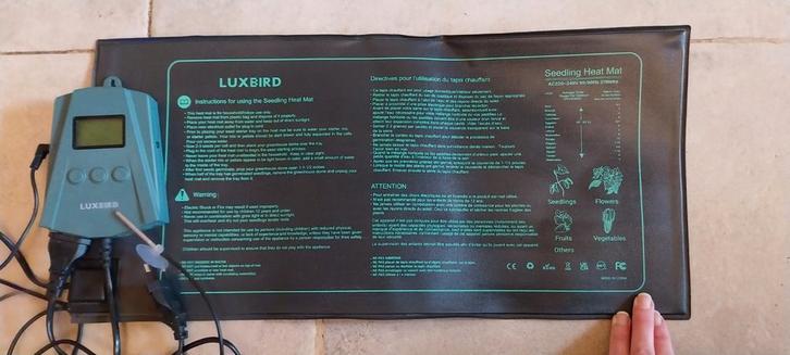 Verwarm mat voor zaailingen heatmat Luxbird, Tuin en Terras, Kweekspullen, Zo goed als nieuw, Ophalen of Verzenden