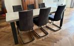 tafel met stoelen, Huis en Inrichting, Tafels | Eettafels, Ophalen, Gebruikt, 200 cm of meer, 50 tot 100 cm