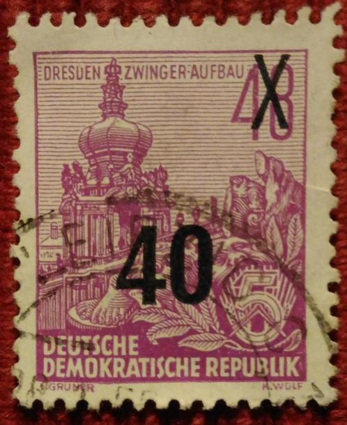 DDR -5yearplan-surcharged 48/40 pf used 1954, Postzegels en Munten, Postzegels | Europa | Duitsland, DDR, Ophalen